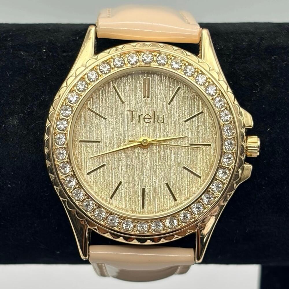 Gold Crystal Men's Trelu Watch